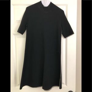 Theory Casual A-Line Black Knit Dress - size Small